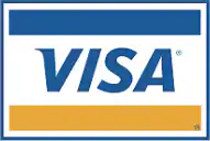 Visa logo graphic displayed for Hamptons Carpet One in Suffolk County, NY, highlighting accepted payment methods for local flooring customers